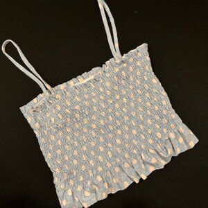 Wasabi& Mint Blue & Pink Polka Dot Top 7384 NWT Boutique